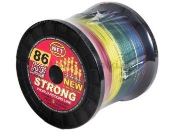 Шнур плетёный WFT KG STRONG Multicolor 1000м, 0,52мм, 86кг