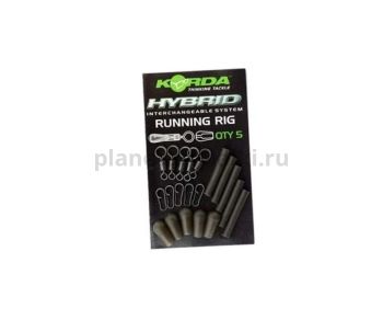 Набор для скользящей оснастки KORDA Running Rig Weedy Green