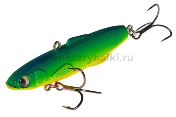 Воблер вертикальный LUCKY JOHN HOTDOG VIB тонущий 80мм, 26гр., цвет 010