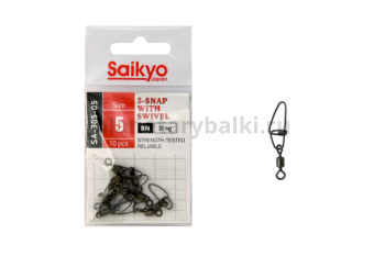 Вертлюг с застежкой Saikyo SA-305-05 10 шт
