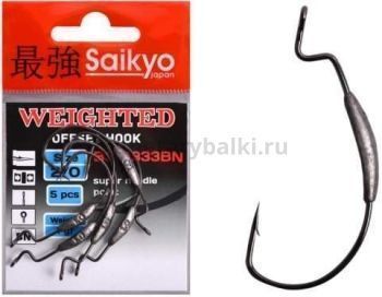 Крючки Saikyo BS-2333 Weighted BN №1/0, 5шт.