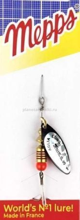 Блесна вращающаяся MEPPS Aglia Longue Rainbo №1, 4,5гр., цвет NR