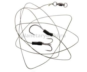 Оснастка готовая сомовая FLAGMAN Cat Fish Rig Single & Trible Hooks №6/0