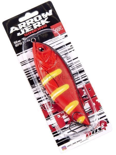 Воблер тонущий Lucky John BBS Original ARROW JERK S 150мм, 92гр., цвет 033 для рыбалки, Воблер тонущий Lucky John BBS Original ARROW JERK S 150мм, 92гр., цвет 033 отзывы, Воблер тонущий Lucky John BBS Original ARROW JERK S 150мм, 92гр., цвет 033 купить, Воблер тонущий Lucky John BBS Original ARROW JERK S 150мм, 92гр., цвет 033 купить в интернет магазине, Воблер тонущий Lucky John BBS Original ARROW JERK S 150мм, 92гр., цвет 033 выбрать, Воблер тонущий Lucky John BBS Original ARROW JERK S 150мм, 92гр., цвет 033 обзор, Воблер тонущий Lucky John BBS Original ARROW JERK S 150мм, 92гр., цвет 033 купить в розничном магазине