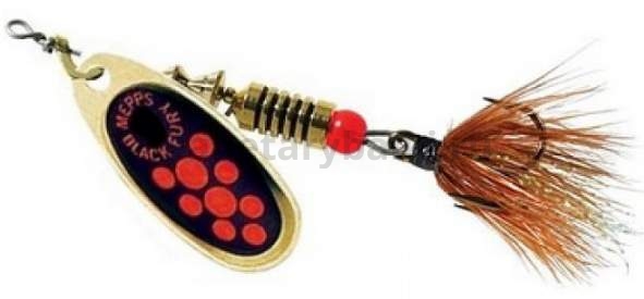 Блесна вращающаяся MEPPS Black Fury Mouche Orange №2, 4,5гр., цвет OR