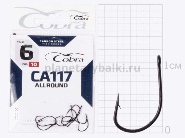 Крючки Cobra Allround FUNA CA117 №6, 10шт.
