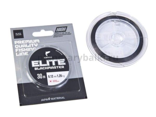 Леска монофильная зимняя Salmo Elite BLACKMASTER 30м, 0,12мм, 1,2кг
