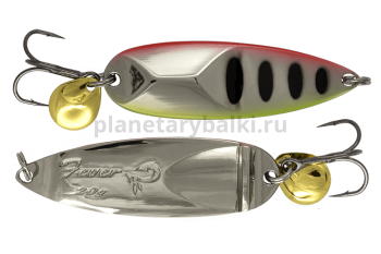 Блесна колеблющаяся LureMax Fever 65мм, 20гр., цвет 43, Red eye