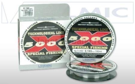 Монофильная леска COLMIC X-5000 150м, 0.3мм, 12,5кг