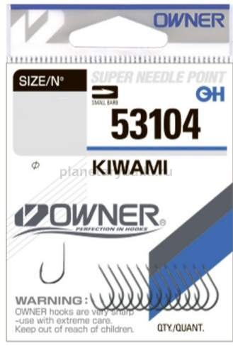 Крючки OWNER Kiwami green №10, 12шт.