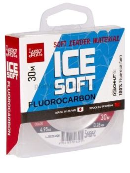 Леска монофильная Lucky John ICE SOFT FLUOROCARBON 30м, 0,26мм, 4,95кг
