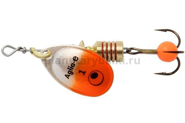 Блесна вращающаяся Mepps AGLIA-E №1, 3,5гр., цвет SHC SHO S/Orange