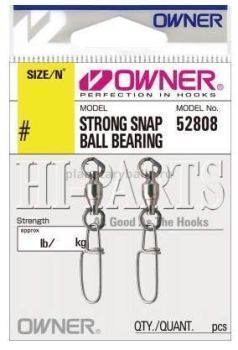 OWNER Застежка Strong Snap Ball Bearing №4 2шт