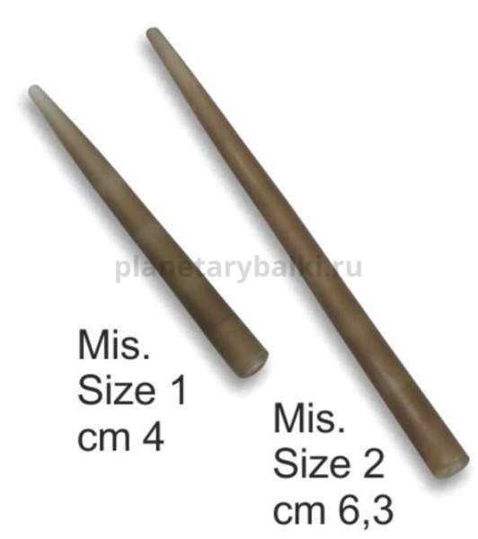 Мягкая трубочка противозакручиватель/защита узла для поводка STONFO size1 4см, 12шт.