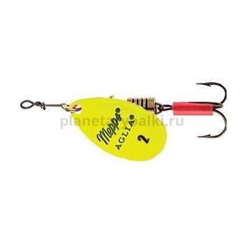 Блесна вращающаяся Mepps AGLIA FLUO №2, 4,5гр., цвет Chartreuse