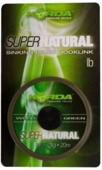 Поводковый материал Korda Super Natural Weedy Green 20м, 11,3кг, 25lb