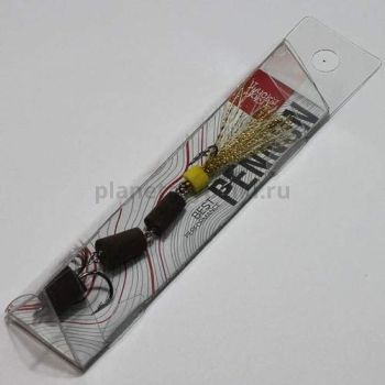 Приманка джиговая Lucky John PENNON 25 цвет коричневый, в блистере