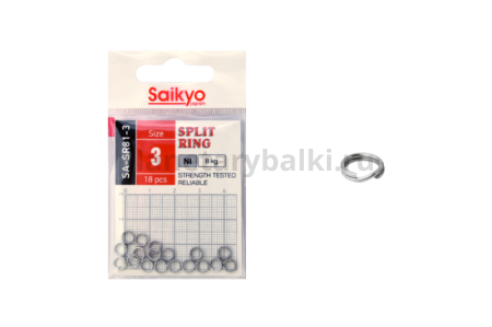 Заводное кольцо Saikyo Split Ring SR81 №3, 18шт.