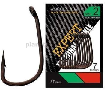 Крючки CARP PRO Black Teflon Wide Gape Straight №2, 7шт.