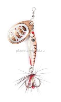 Блесна вращающаяся Lucky John TRIAN BLADE ROUND 12гр., цвет 007 в блистере