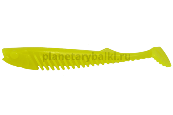 Виброхвост LureMax VISHNU 4'' 9см, Chartreuse 05-001, 5шт.