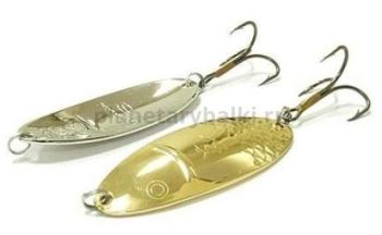 Блесна колеблющаяся Mister Cro ЧЕРНОСПИНКА 65мм, 16гр., цвет G/S