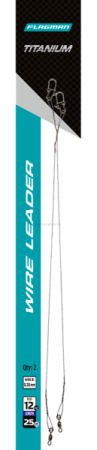 Поводок F-FISHING Titanium Wire 12кг, 25см, 0,35мм, 2шт.