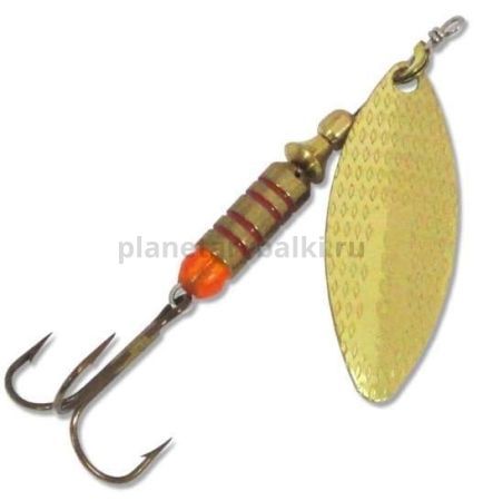 Блесна вращающаяся ILBA LUNGO n/d №2, 5гр., цвет gold