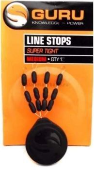 Стопор для лески сверхплотный GURU Super Tight Line Stops размер M, 12шт.