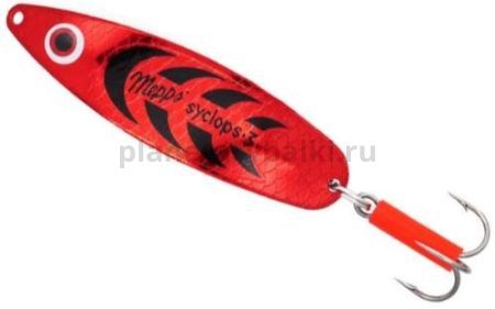 Блесна колеблющаяся MEPPS Syclops Platium №3, 26гр., цвет AG/red