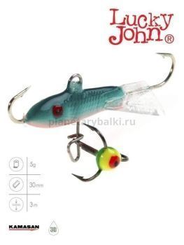 Балансир Lucky John CLASSIC 3 с тройником 30мм, 5гр., 54 блистер