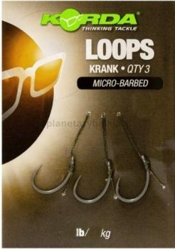 Поводки готовые Korda Loop Rigs Krank №6,18lb