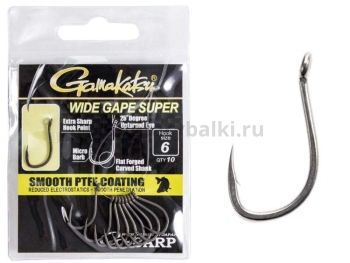 Крючки Gamakatsu G-Carp WIDE GAPE SUPER HOOKS разм. 06 10шт.