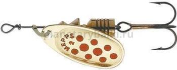 Блесна вращающаяся Mepps COMET PTS 4, 8гр., цвет Gold/Red dots
