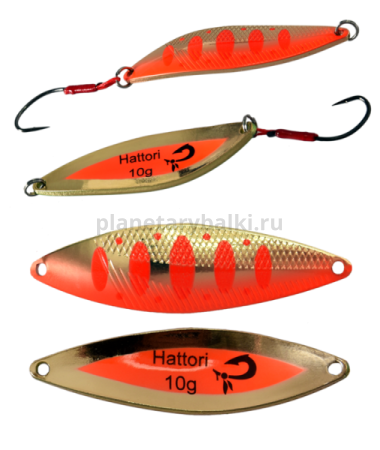 Блесна колеблющаяся LureMax Hattori 55мм, 10гр., цвет 44