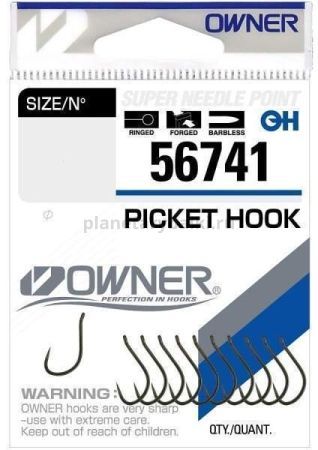 Крючки OWNER Picket Hook brown №10, 11шт.