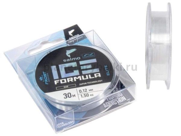 Леска монофильная зимняя Salmo Elite ICE FORMULA Clear 30м, 0,12мм, 1,5кг