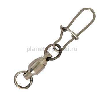 Вертлюги с карабином Cralusso Ball bearing swivel with snap №0, 12кг, 6шт.