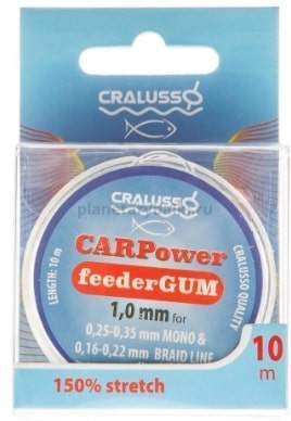 Резина для фидерного амортизатора CRALUSSO CARPower Feeder gum 0,65мм, 10м