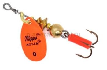 Блесна вращающаяся MEPPS Aglia Fluo №0, 2,5гр., цвет orange