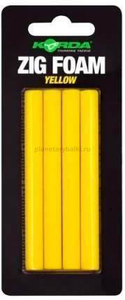 Палочки для KORDA Zig Foam желтые 4шт.