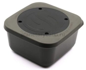 Коробка для наживки GURU Bait Box Solid Lid 3.3 зеленая 1,88л