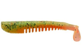 Виброхвост LureMax YOBBO 2,5'' 6см, Tomato Green 014, 10шт.