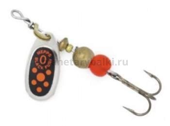Блесна вращающаяся MEPPS Black Fury Orange №0, 2гр., цвет AG