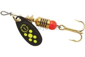 Блесна вращающаяся Mepps BLACK FURY №1, 3,5гр., цвет Black/Chartreuse