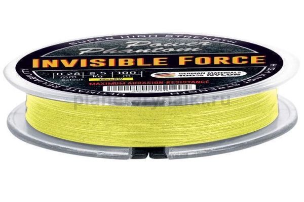 Монофильная леска Power Phantom Invisible Force FLUO 100м, 0,25мм, 7,2кг