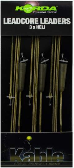 KORDA Монтаж готовый Leadcore Leader Heli Gravel 3шт