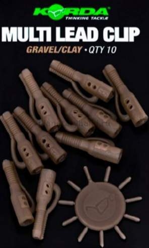 Клипса безопасная KORDA Lead Clip Pin Gravel/Clay
