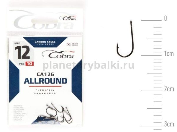 Крючки Cobra Allround VIKING CA126 №12, 10шт.