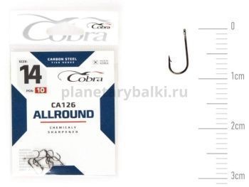 Крючки Cobra Allround VIKING CA126 №14, 10шт.